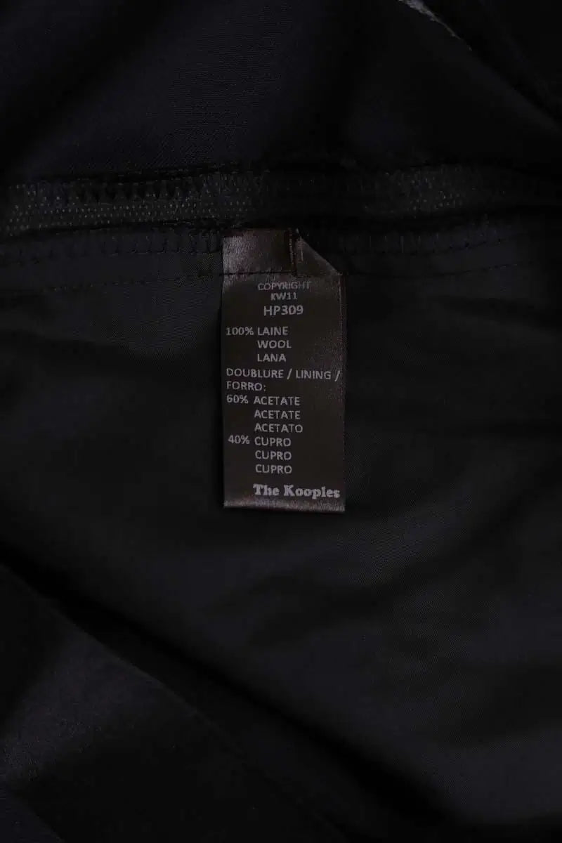 Pantalon droit The Kooples Noir en Laine