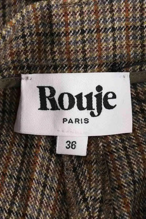 Pantalon droit Rouje Marron en Laine