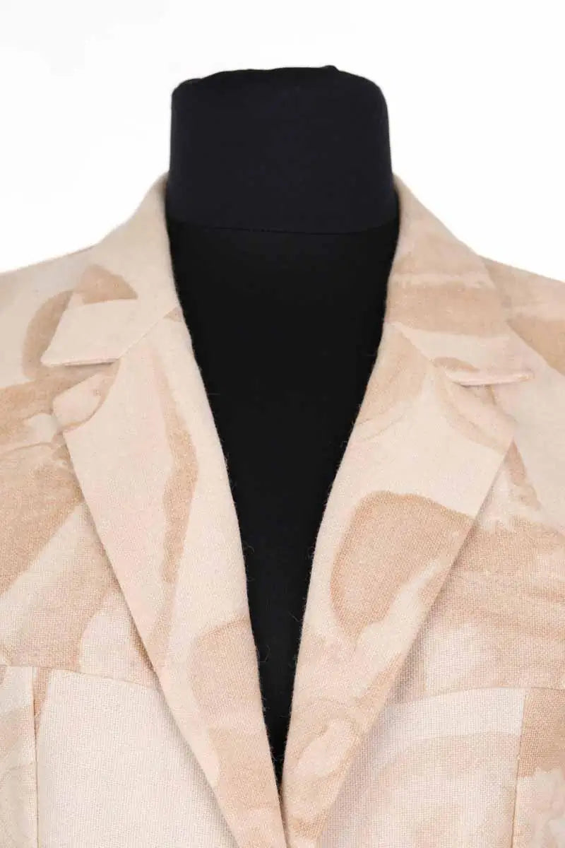 Blazer Fendi Ecru en Viscose