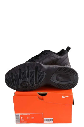 Baskets Nike Air Monarch Noir en Cuir