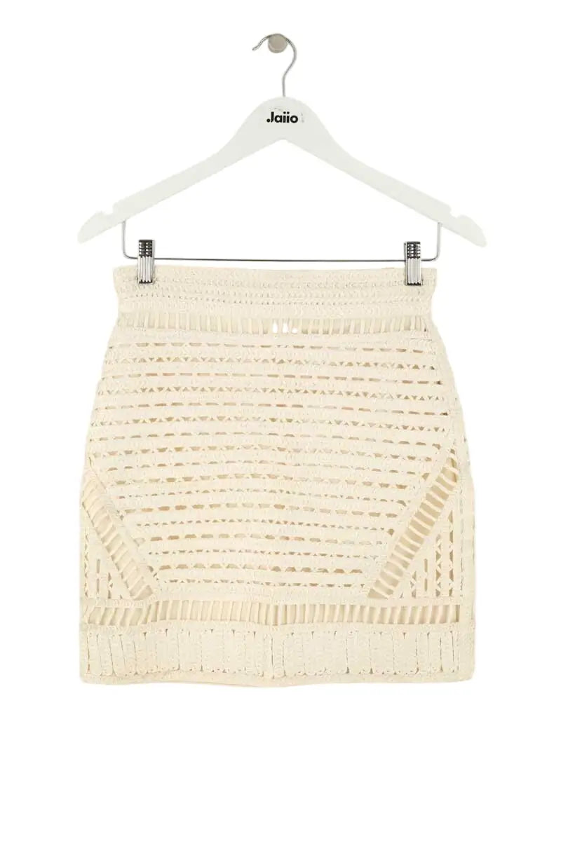 Jupe Maje Beige en Synthétique, taille M - Seconde Main
