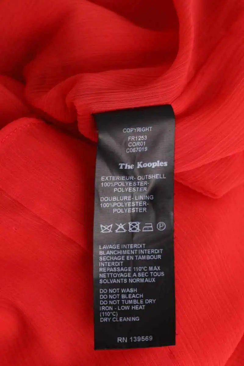 Robe The Kooples Rouge en Synthétique