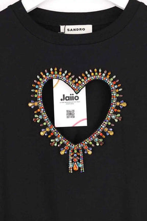 T-shirt Sandro Noir en Coton