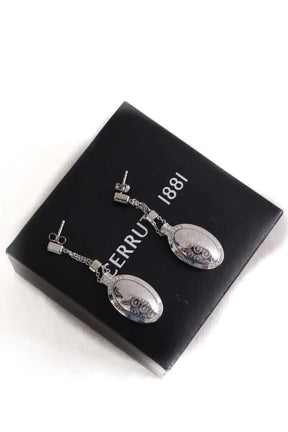 Boucles d'oreilles Cerruti Argent en Acier