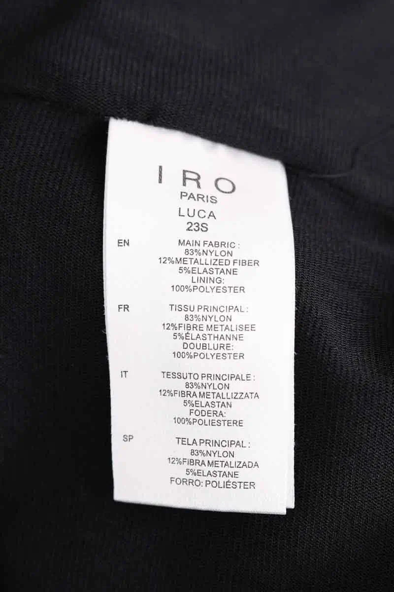 Robe Iro Noir en Synthétique