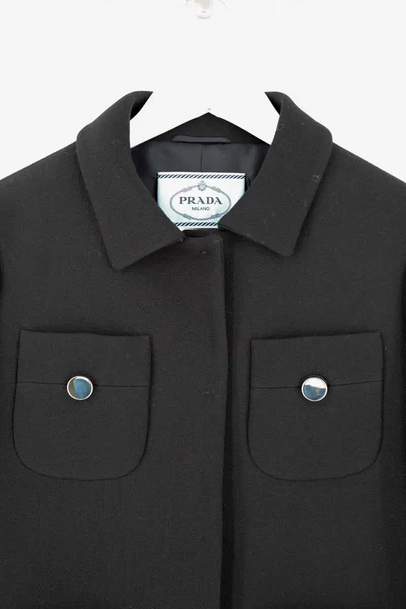 Blazer Prada Noir en Laine