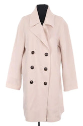 Manteau Gerard Darel Ecru en Laine, taille L - Seconde Main