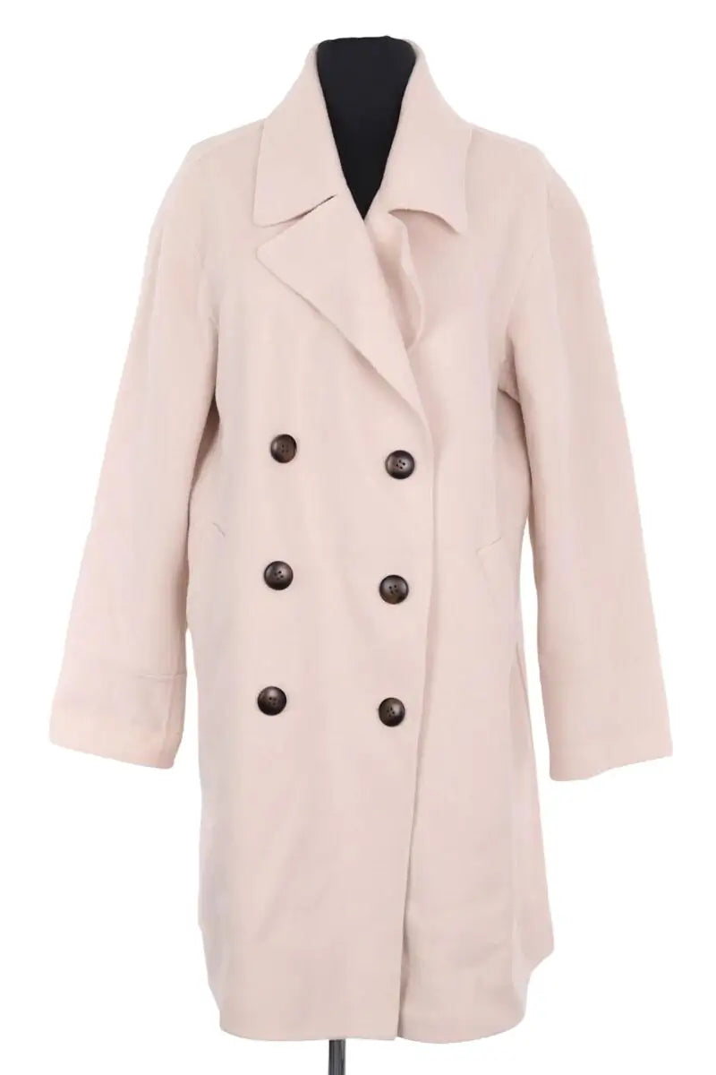 Manteau Gerard Darel Ecru en Laine, taille L - Seconde Main