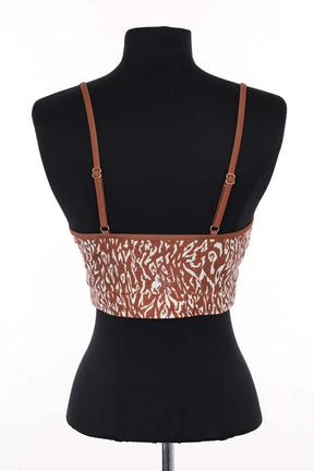 Brassière Luz Marron en Synthétique