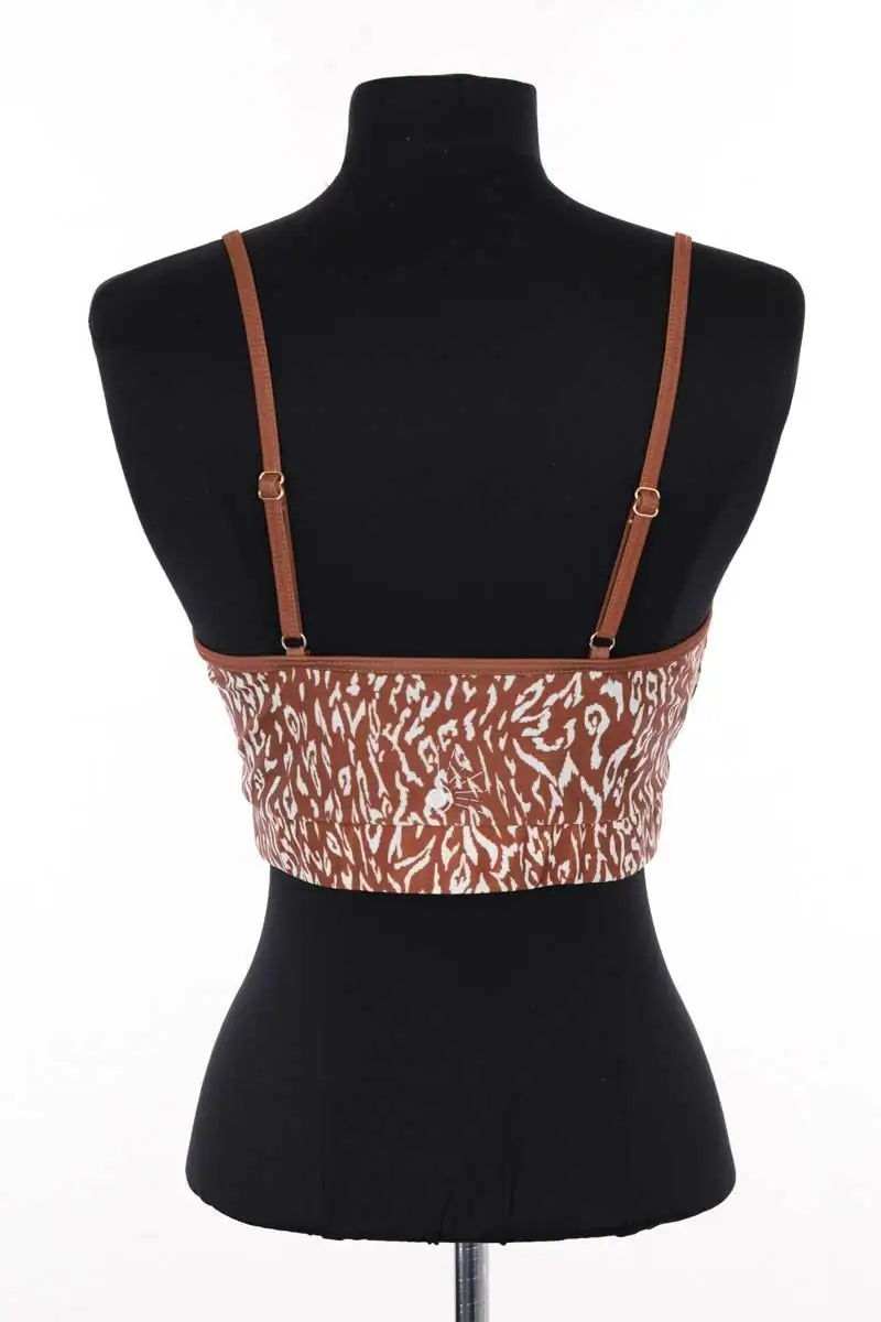 Brassière Luz Marron en Synthétique