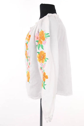Blouse Maje Blanc en Coton