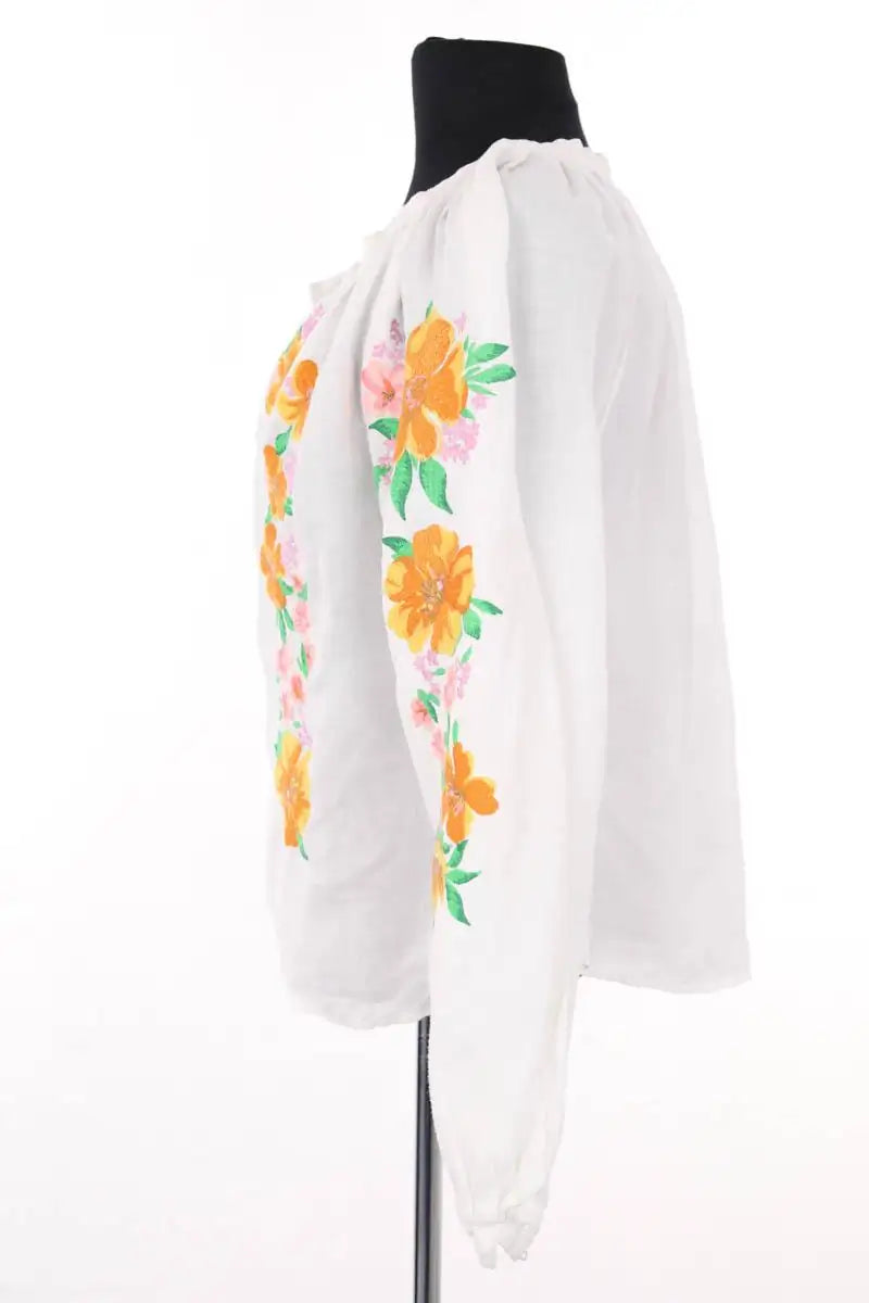 Blouse Maje Blanc en Coton