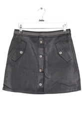 Mini jupe The Kooples Noir en Cuir, taille XS - Seconde Main