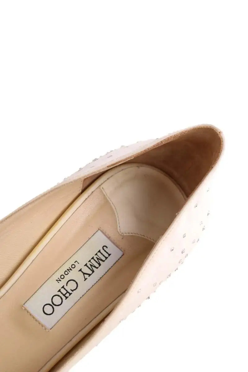 Talons Jimmy Choo Beige en Cuir