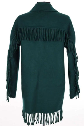 Manteau Sandro Vert en Laine