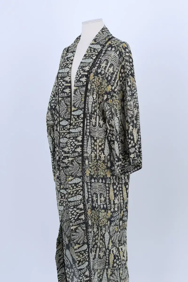 Kimono Ba&Sh Vert en Coton