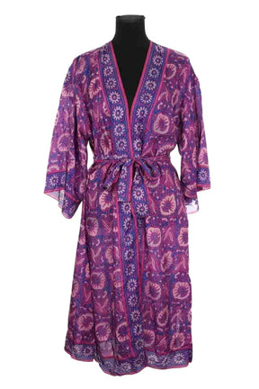 Kimono Bash Violet en Soie, taille M - Seconde Main