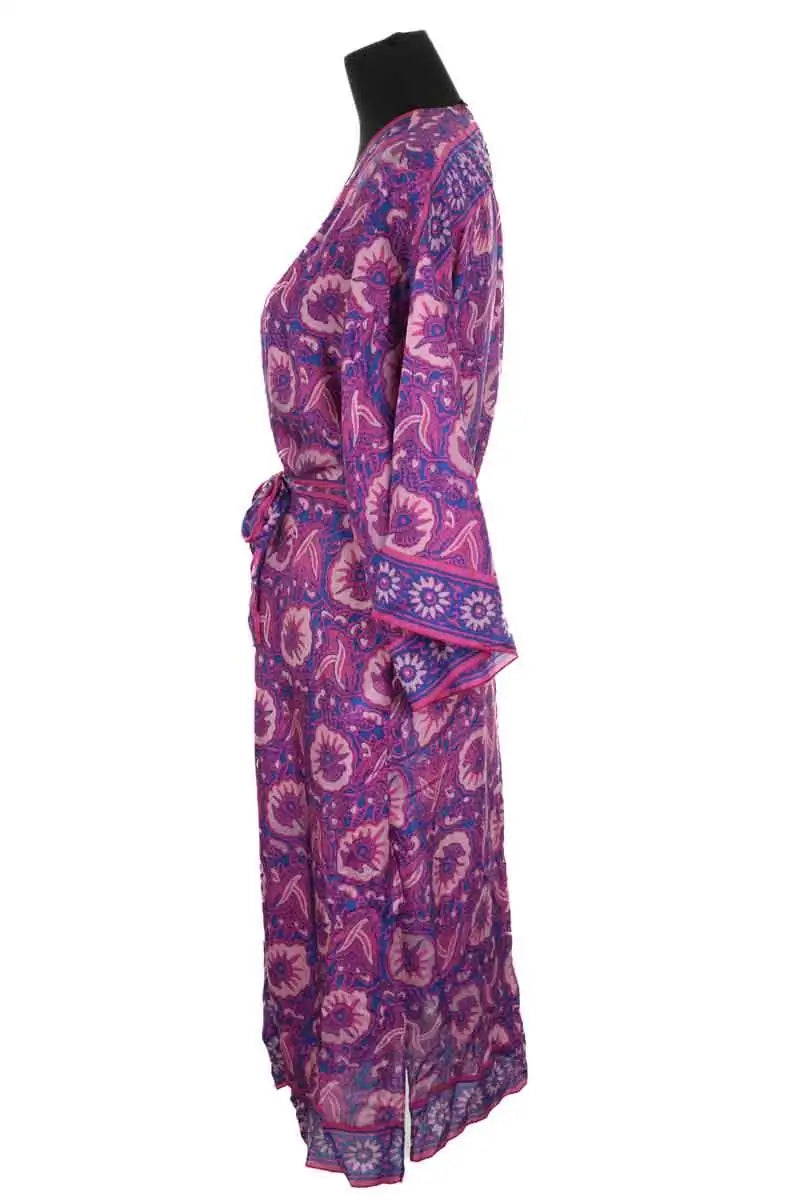 Kimono Bash Violet en Soie