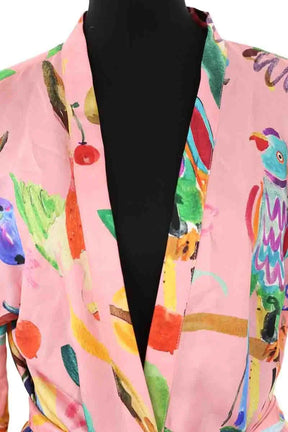 Kimono G. Kero Rose en Soie
