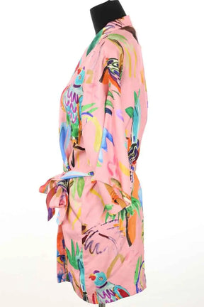 Kimono G. Kero Rose en Soie