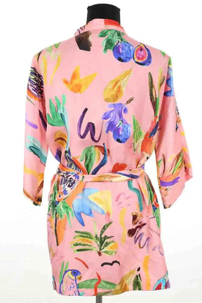 Kimono G. Kero Rose en Soie