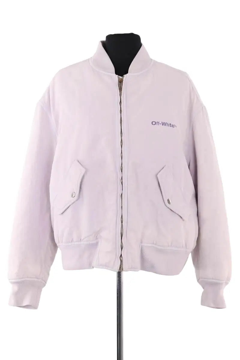 Blouson Off White Rose en Synthétique, taille L - Seconde Main