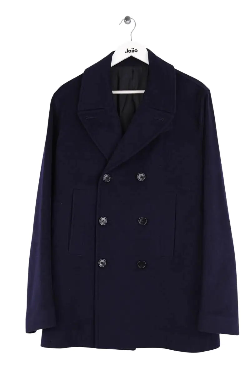 Manteau Dior Bleu en Cachemire, taille L - Seconde Main