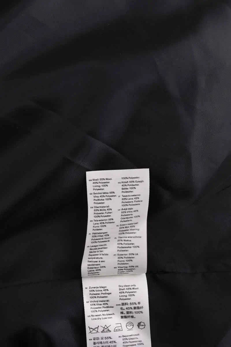 Manteau Arket Anthracite en Laine