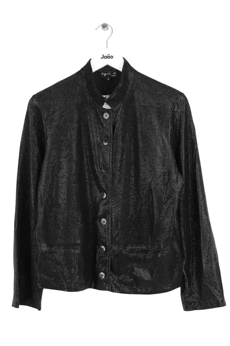 Gilet Agnès B. Noir en Viscose, taille L - Seconde Main