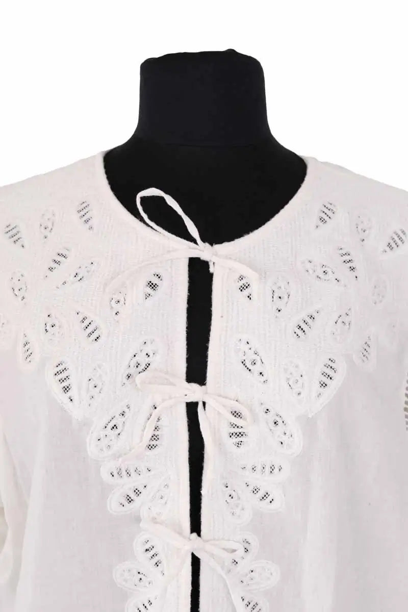 Blouse Sézane Blanc en Coton