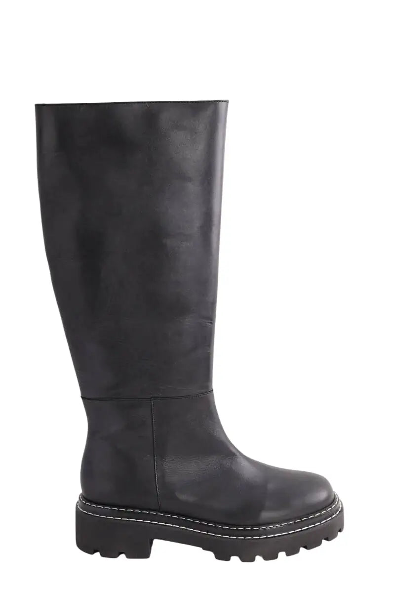 Bottes LK Bennett Julia Noir en Cuir, taille 39 - Seconde Main