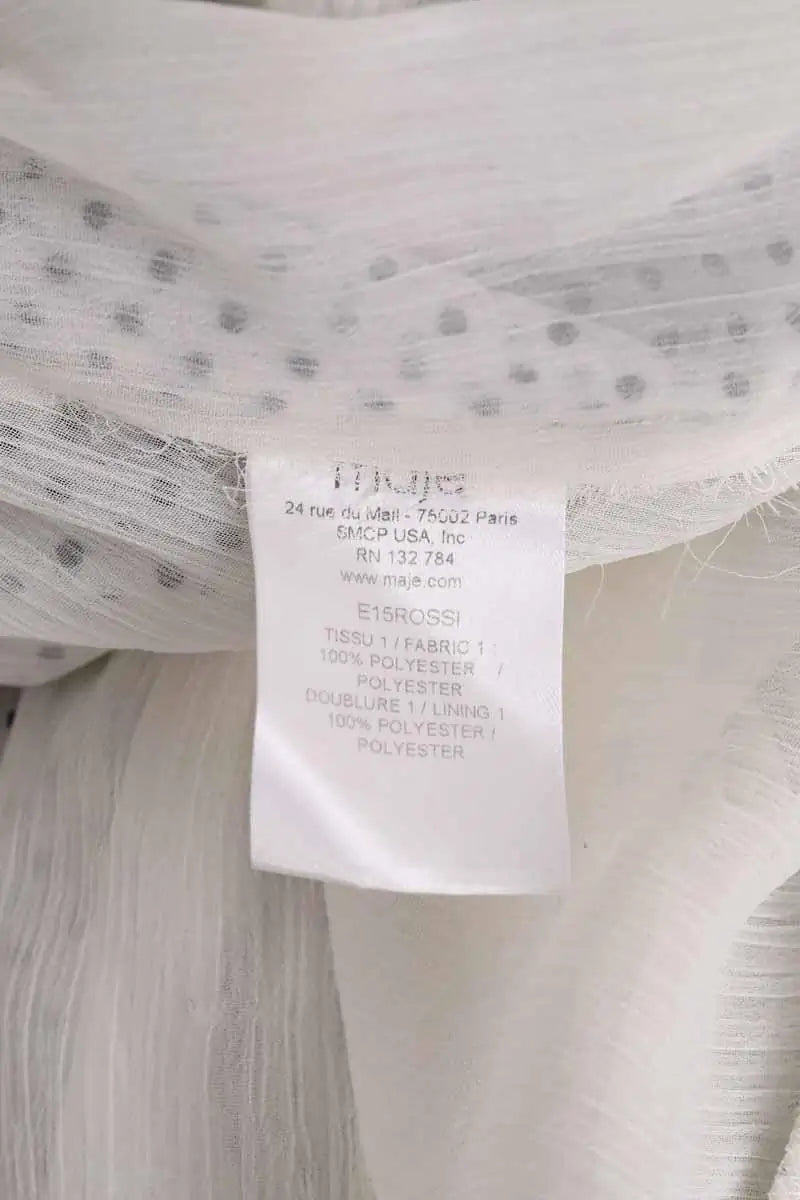 Robe Maje Blanc en Synthétique