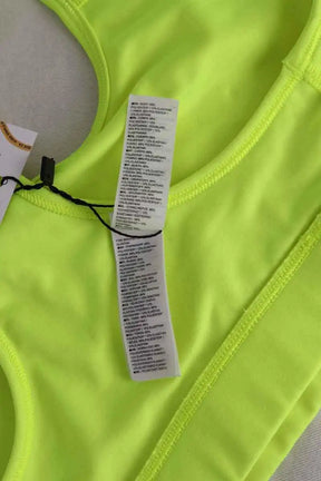 Haut de sport Nike Jaune en Synthétique