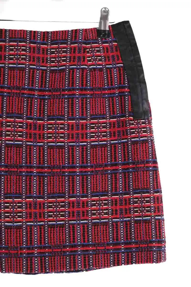 Mini jupe Claudie Pierlot Bordeaux en Coton