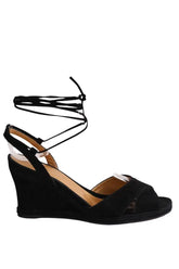 Sandales Charles Kammer Noir en Daim, taille 38 - Seconde Main