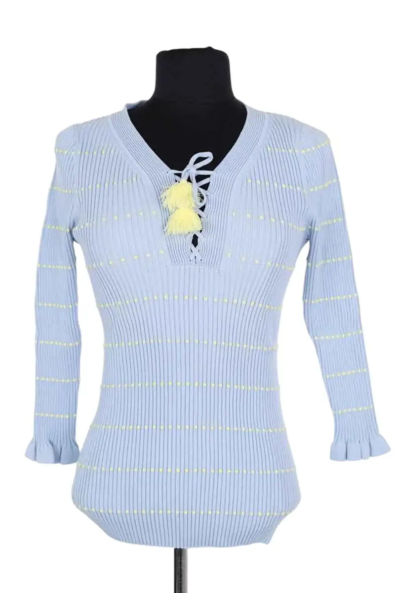 Pull Sandro Bleu en Viscose, taille M - Seconde Main