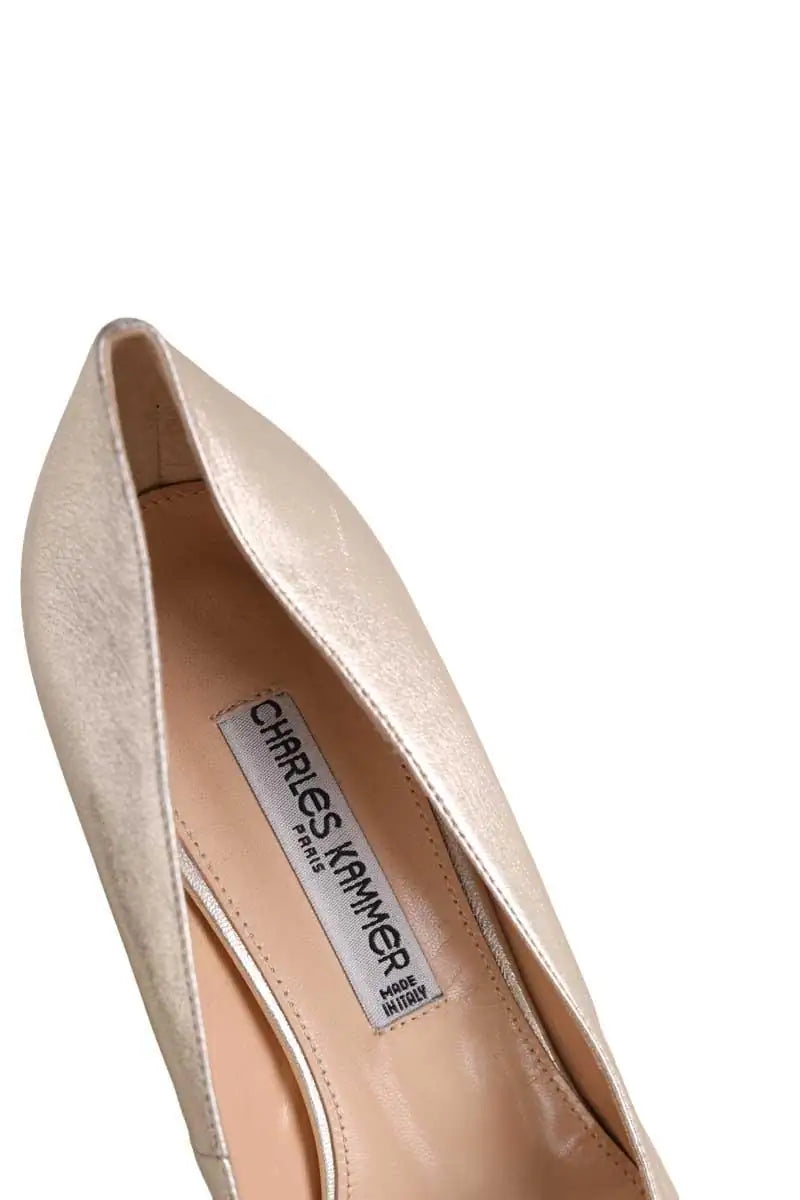 Talons Charles Kammer Doré en Cuir