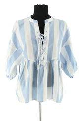 Blouse Bellerose Bleu en Coton, taille S - Seconde Main
