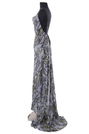 Robe Christopher Esber Bleu en Soie