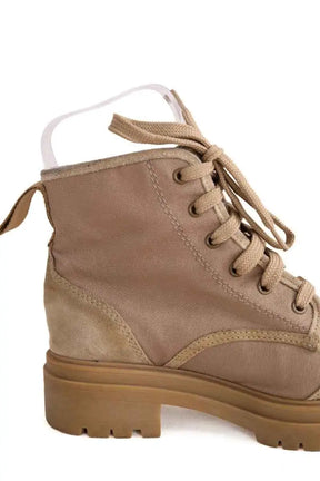 Chaussures à lacets Ba&Sh Camel en Tissu