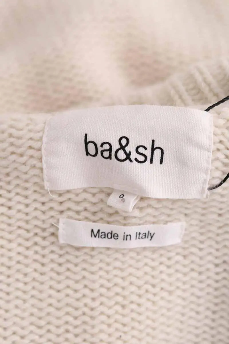 Pull Ba&Sh Blanc en Cachemire