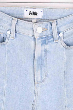 Jean droit Paige Bleu en Coton