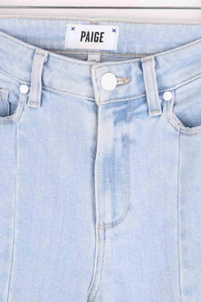 Jean droit Paige Bleu en Coton
