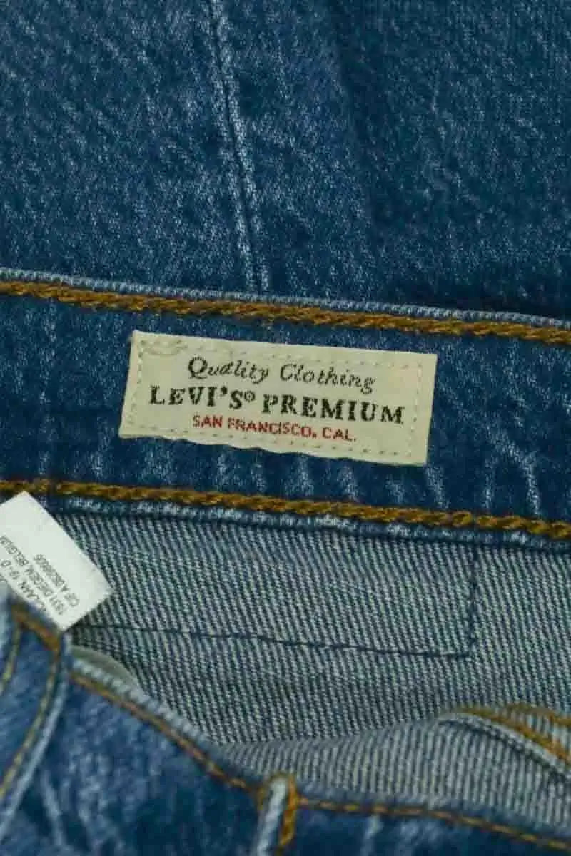 Jean droit Levi's Bleu en Coton