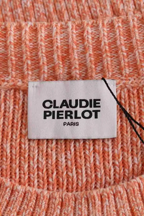 Pull Claudie Pierlot Orange en Coton