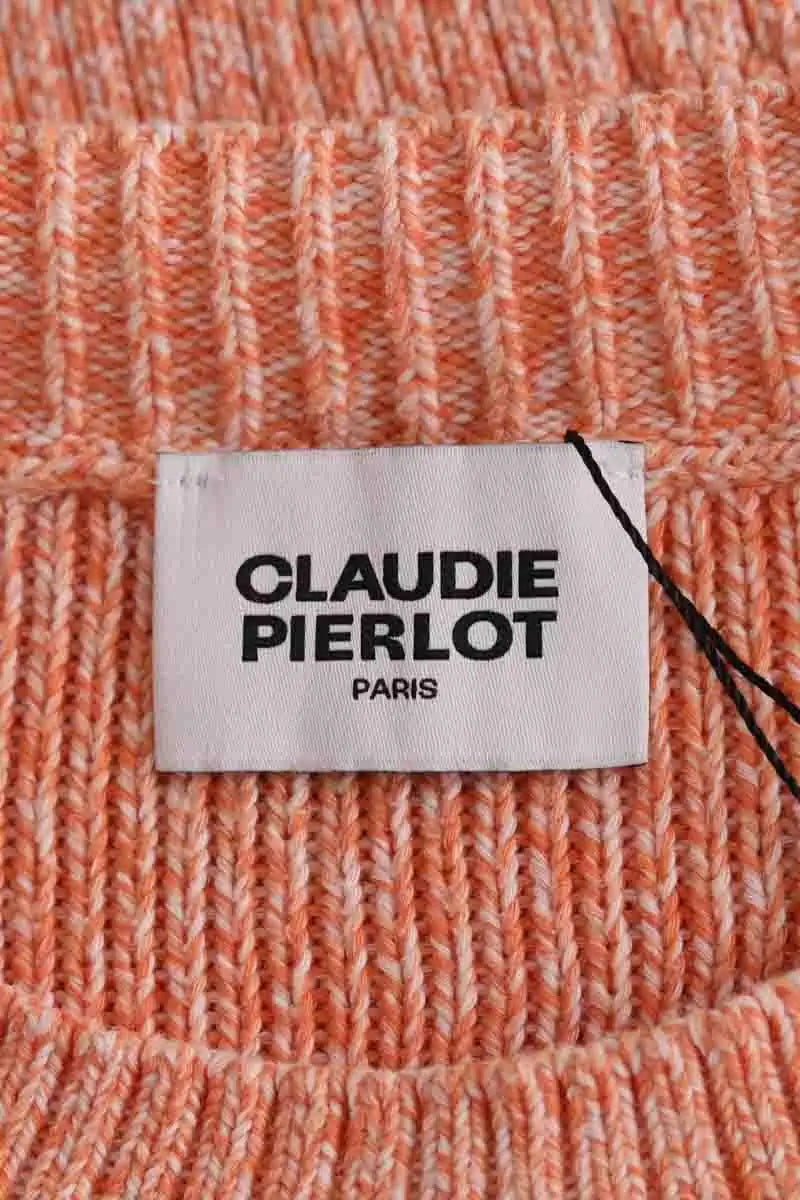 Pull Claudie Pierlot Orange en Coton