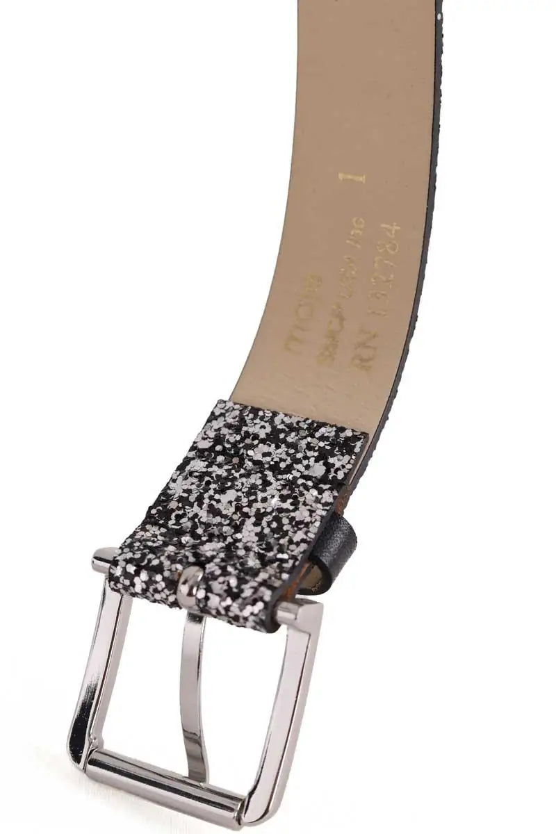 Ceinture en cuir Maje Argent en Cuir