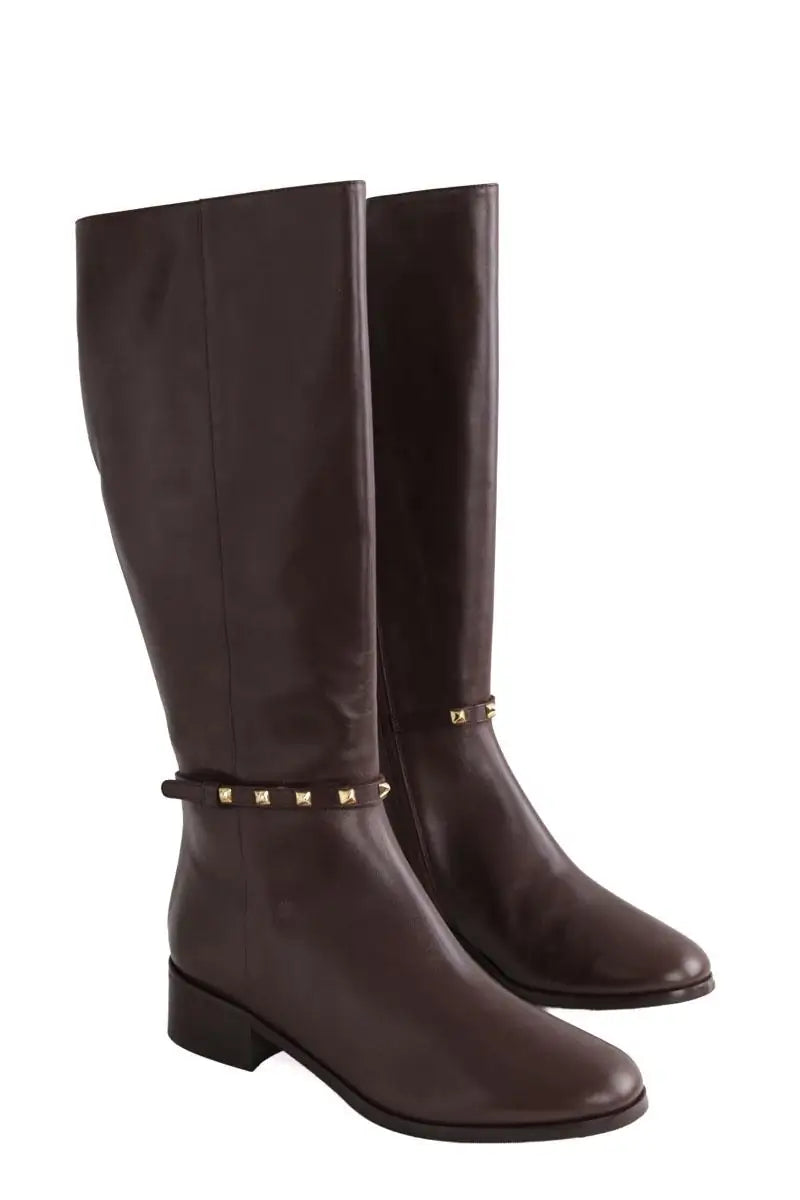 Bottes LK Bennett Stevie Marron en Cuir