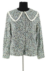 Chemise Maje Bleu en Coton, taille S - Seconde Main