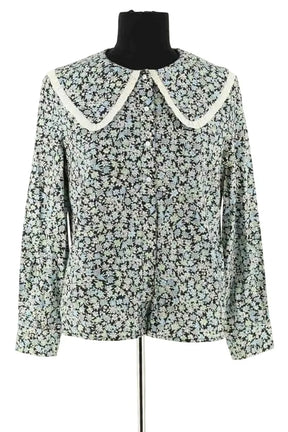 Chemise Maje Bleu en Coton, taille S - Seconde Main